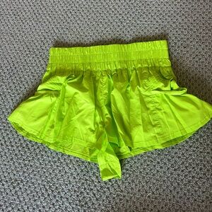 Free people lime green shorts